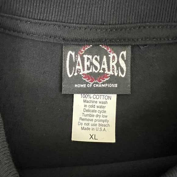 Vintage Roy Jones Jr Shirt Mens Extra Large Black Caesars Palace USA 2003 Fight - Picture 3 of 7